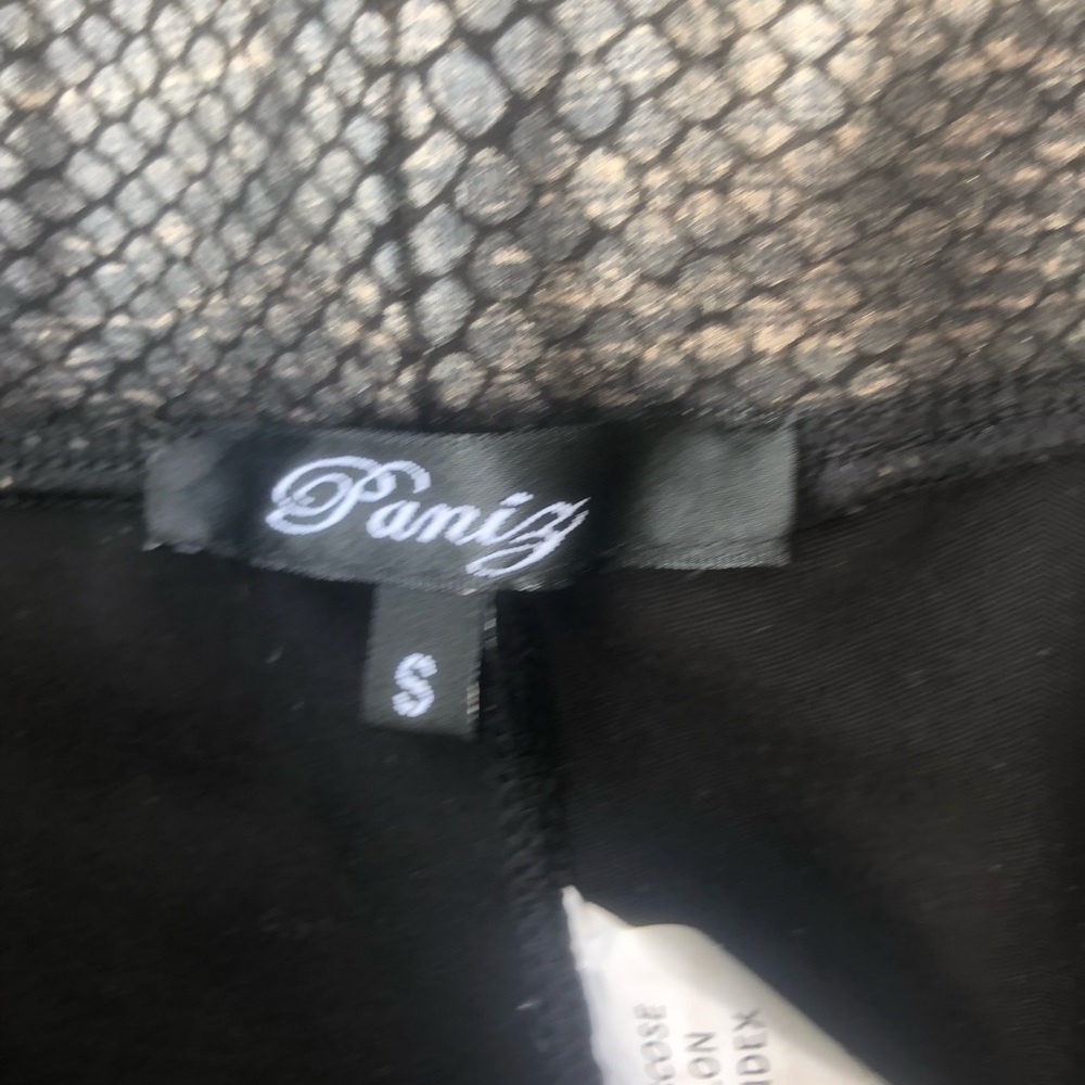 Paniz snakeskin metallic leggings size small - Picture 2 of 6